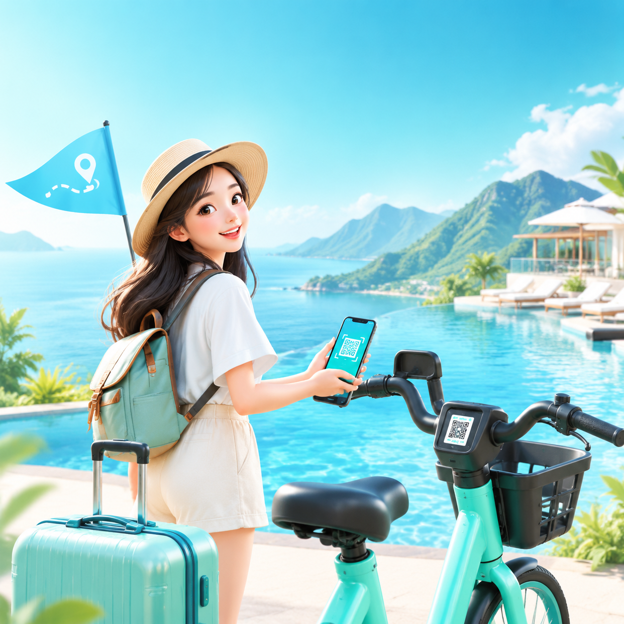 共享电单车扫码开锁
